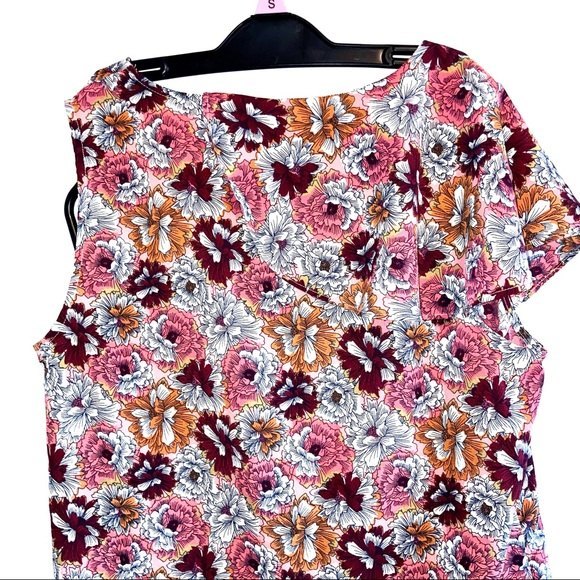 Banana Republic One Shoulder Ruffle Sleeve Floral Blouse Size Small - Picture 6 of 6